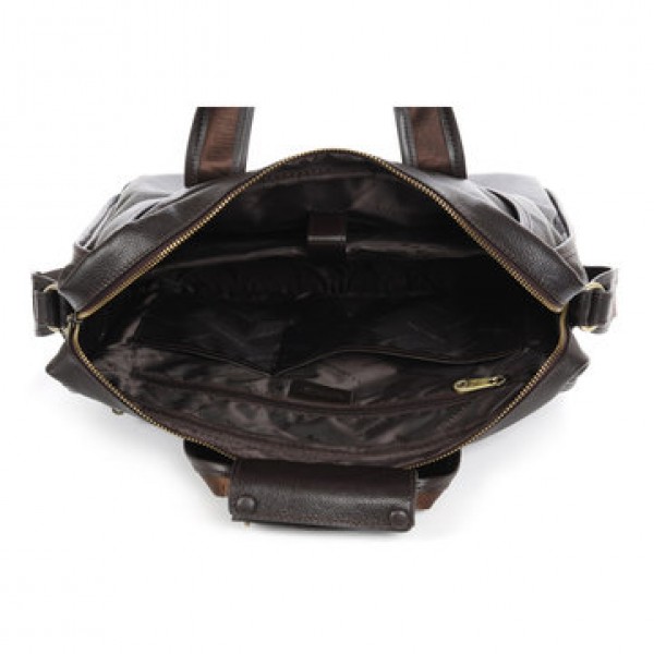 Genuine Leather Cowhide Crossbody Messenger Bag Briefcase Business Laptop Handbag