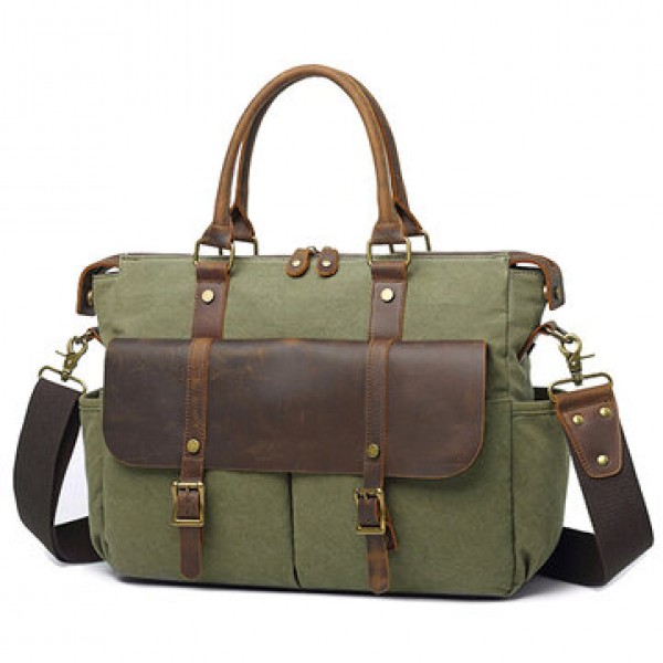 Men Outdoor Travel Handbag Vintage Crossbody Shoulder Bag Canvas Designer Bag