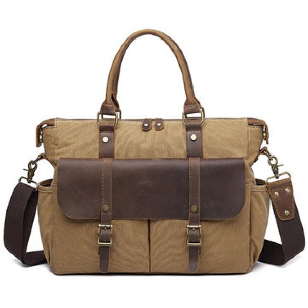 Men Outdoor Travel Handbag Vintage Crossbody Shoulder Bag Canvas Designer Bag