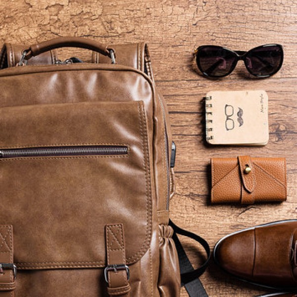 Men Retro Leisure Large Capacity Backpack