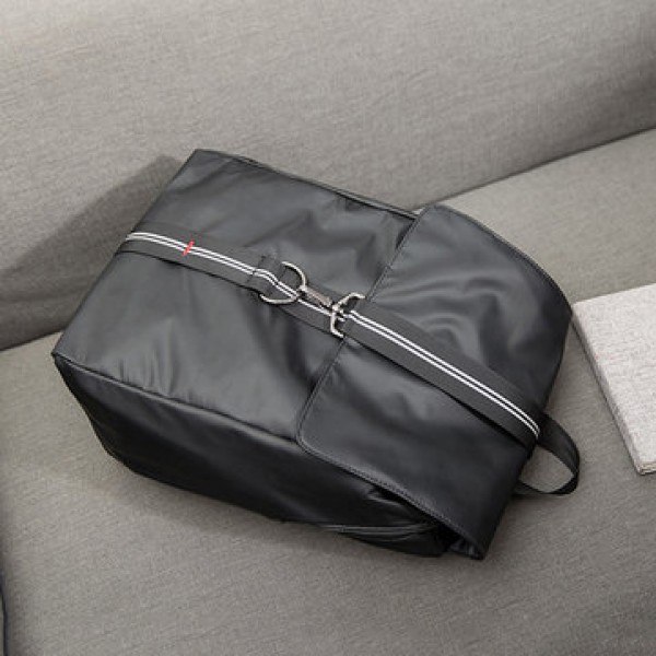 Men Minimalist Fashion 16 Inch Laptop Bag Large Capacity Microfiber Shoulder Bag Backpack