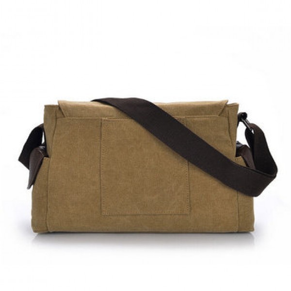 Mens Casual Canvas Messenger Bag Travel Shoulder