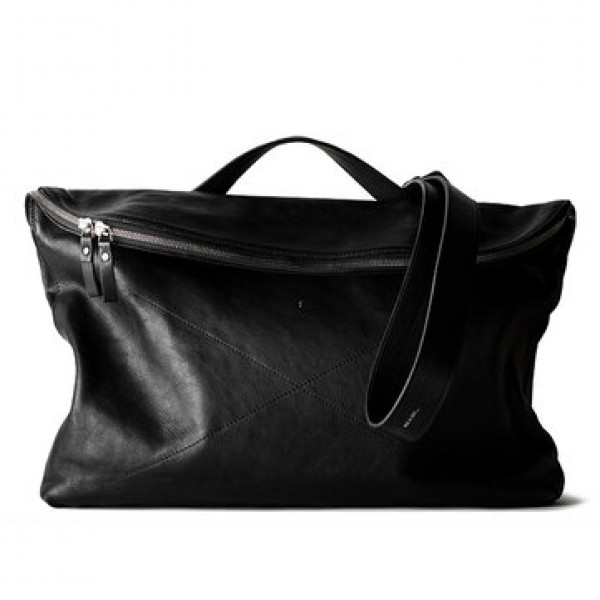 Men Handbag Casual Multifunction Foldable Solid Crossbody Bag Business Bag